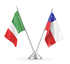 Banderas de Chile / Italia